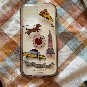 Kate Spade iPhone 13/14/15 Case with New York City Design